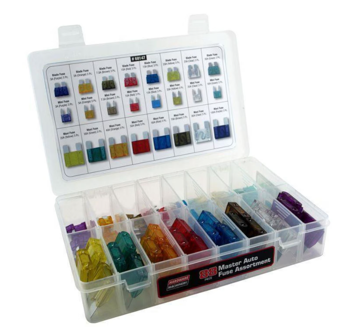 Hardware Machinery Master auto Fuse Assortment 88 Piece